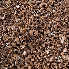 5MM HOLE COVER CAPS BROWN