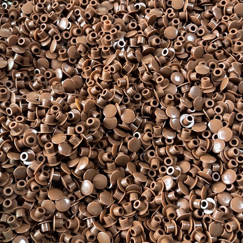 5mm hole cover caps - 5mm, brown