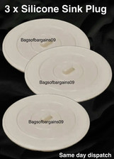 3 X Silicone Sink Plug | Bath