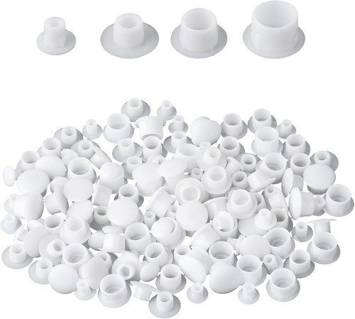 White screw caps 120pcs - screw, caps,