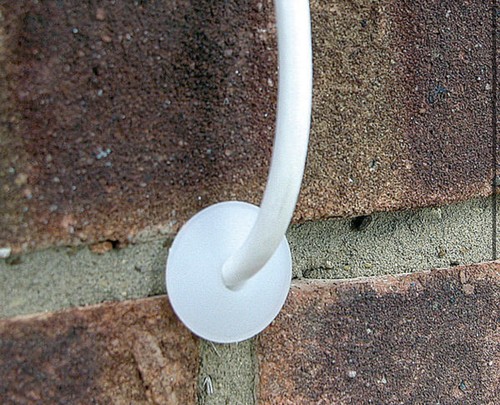 Wall hole cable tidy - wall,