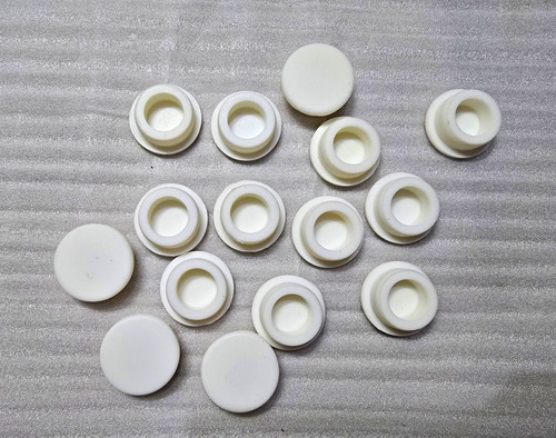 Pack white plastic round - white,